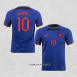 Camiseta Segunda Paises Bajos Jugador Memphis 2022