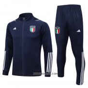 Chandal de Chaqueta del Italia 2023-2024 Nino Azul