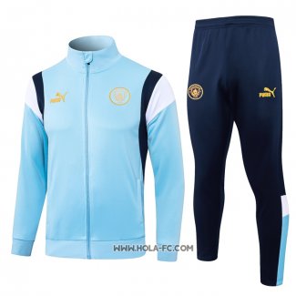 Chandal de Chaqueta del Manchester City 2023-2024 Azul