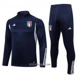 Chandal de Sudadera del Italia 2023-2024 Nino Azul