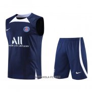 Chandal del Paris Saint-Germain 2022-2023 Sin Mangas Azul