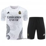 Chandal del Real Madrid Dragon 2024-2025 Manga Corta Blanco - Pantalon Corto