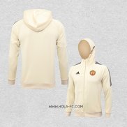 Chaqueta con Capucha del Manchester United 2023-2024 Amarillo