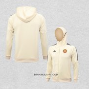 Chaqueta con Capucha del Manchester United 2023-2024 Amarillo