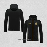 Chaqueta con Capucha del Olympique Marsella 2022-2023 Negro