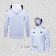 Chaqueta con Capucha del Real Madrid 2022-2023 Blanco