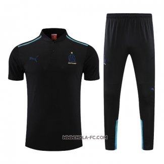 Conjunto Polo del Olympique Marsella 2022-2023 Negro