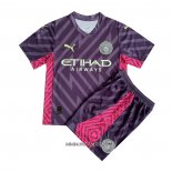 Camiseta Manchester City Portero 2023-2024 Nino Purpura