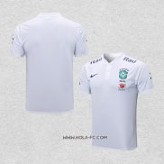 Camiseta Polo del Brasil 2022-2023 Blanco