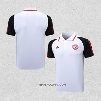 Camiseta Polo del Manchester United 2023-2024 Blanco