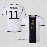 Camiseta Primera Alemania Jugador Moukoko 2022