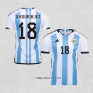 Camiseta Primera Argentina Jugador G.Rodriguez 2022