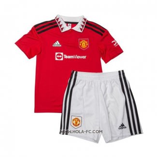 Camiseta Primera Manchester United 2022-2023 Nino