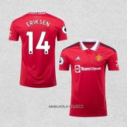 Camiseta Primera Manchester United Jugador Eriksen 2022-2023