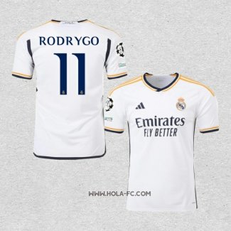 Camiseta Primera Real Madrid Jugador Rodrygo 2023-2024