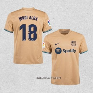 Camiseta Segunda Barcelona Jugador Jordi Alba 2022-2023