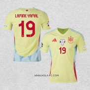 Camiseta Segunda Espana Jugador Lamine Yamal 2024