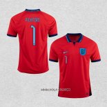 Camiseta Segunda Inglaterra Jugador Pickford 2022