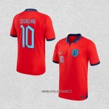 Camiseta Segunda Inglaterra Jugador Sterling 2022