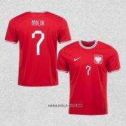 Camiseta Segunda Polonia Jugador Milik 2022