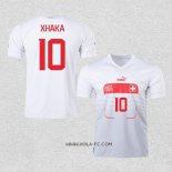 Camiseta Segunda Suiza Jugador Xhaka 2022