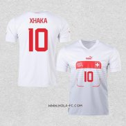 Camiseta Segunda Suiza Jugador Xhaka 2022