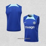Camiseta de Entrenamiento Chelsea 2022-2023 Sin Mangas Azul Oscuro