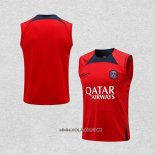 Camiseta de Entrenamiento Paris Saint-Germain 2022-2023 Sin Mangas Rojo