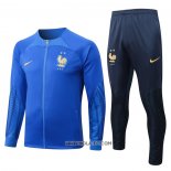 Chandal de Chaqueta del Francia 2022-2023 Nino Azul