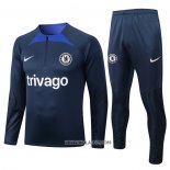 Chandal de Sudadera del Chelsea 2022-2023 Azul