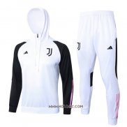 Chandal de Sudadera del Juventus 2023-2024 Blanco y Negro