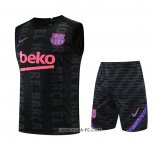 Chandal del Barcelona 2022-2023 Sin Mangas Negro