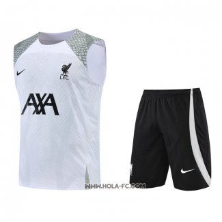 Chandal del Liverpool 2022-2023 Sin Mangas Blanco