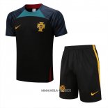 Chandal del Portugal 2022-2023 Manga Corta Negro - Pantalon Corto