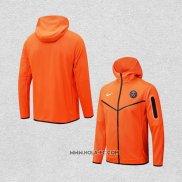 Chaqueta con Capucha del Paris Saint-Germain 2022-2023 Naranja