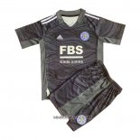 Camiseta Leicester City Portero 2021-2022 Nino Negro
