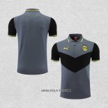 Camiseta Polo del Borussia Dortmund 2022-2023 Gris y Negro