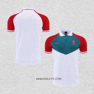 Camiseta Polo del Liverpool 2022-2023 Verde Blanco Rojo