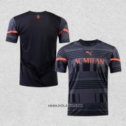 Camiseta Pre Partido del AC Milan 2022 Negro