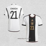 Camiseta Primera Alemania Jugador Gundogan 2022