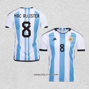 Camiseta Primera Argentina Jugador Mac Allister 2022