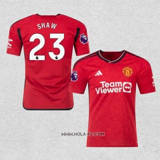 Camiseta Primera Manchester United Jugador Shaw 2023-2024