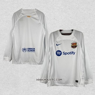 Camiseta Segunda Barcelona 2023-2024 Manga Larga