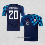 Camiseta Segunda Croacia Jugador Gvardiol 2022