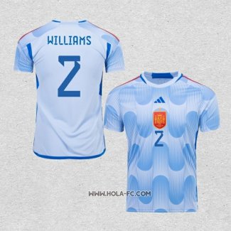 Camiseta Segunda Espana Jugador Williams 2022