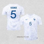 Camiseta Segunda Francia Jugador Kounde 2022