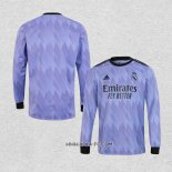 Camiseta Segunda Real Madrid 2022-2023 Manga Larga