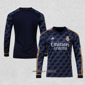 Camiseta Segunda Real Madrid 2023-2024 Manga Larga