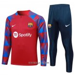 Chandal de Sudadera del Barcelona 2023-2024 Nino Rojo