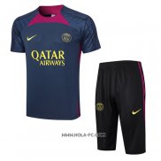 Chandal del Paris Saint-Germain 2023-2024 Manga Corta Azul - Pantalon Corto